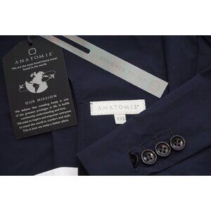 Anatomie Hemmingway Lightweight Travel Sport Coat Jacket Navy Blue XXL 2XL NEW